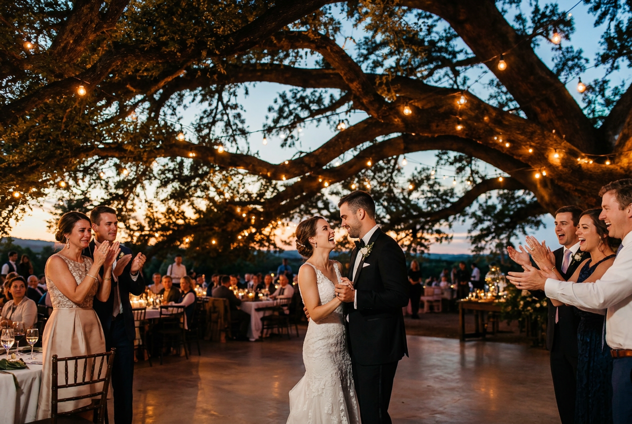 First dance under the lights